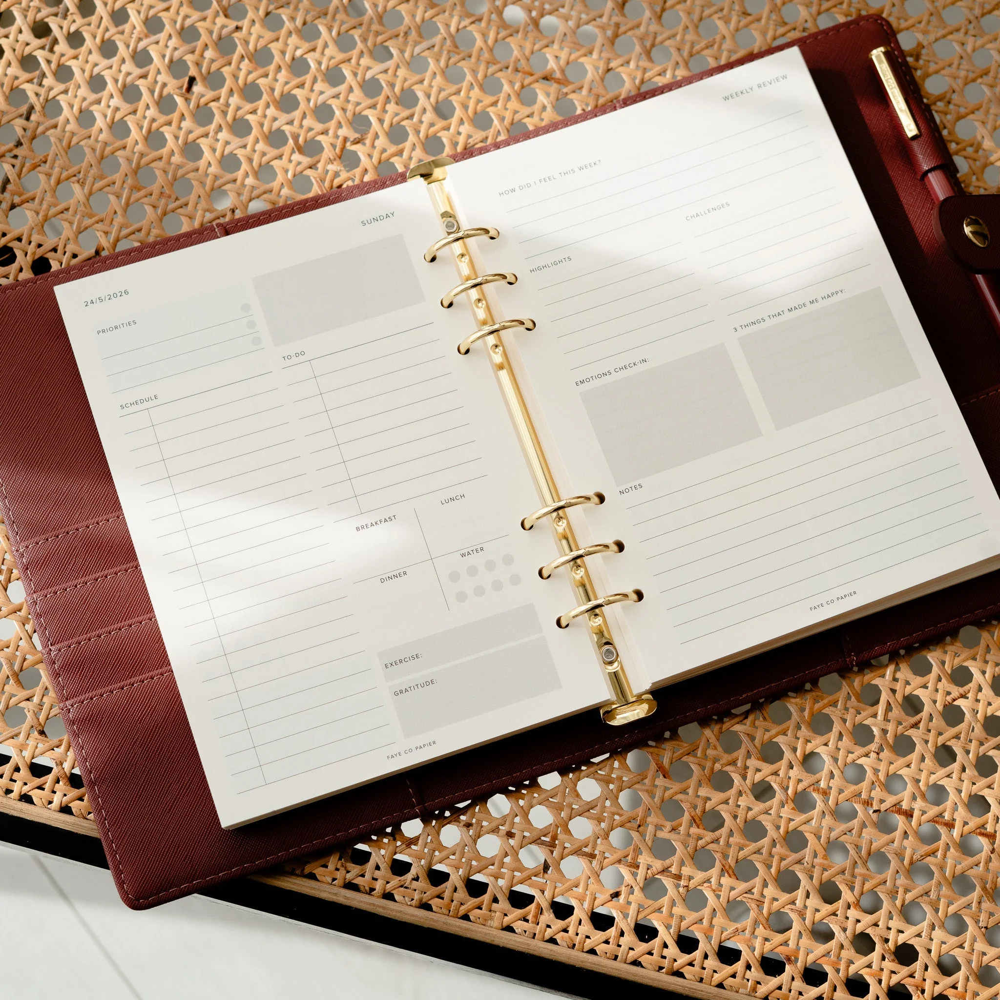 2026 Ring Binder Organiser Planner Bundle Set (A5) - Limited - Image 8