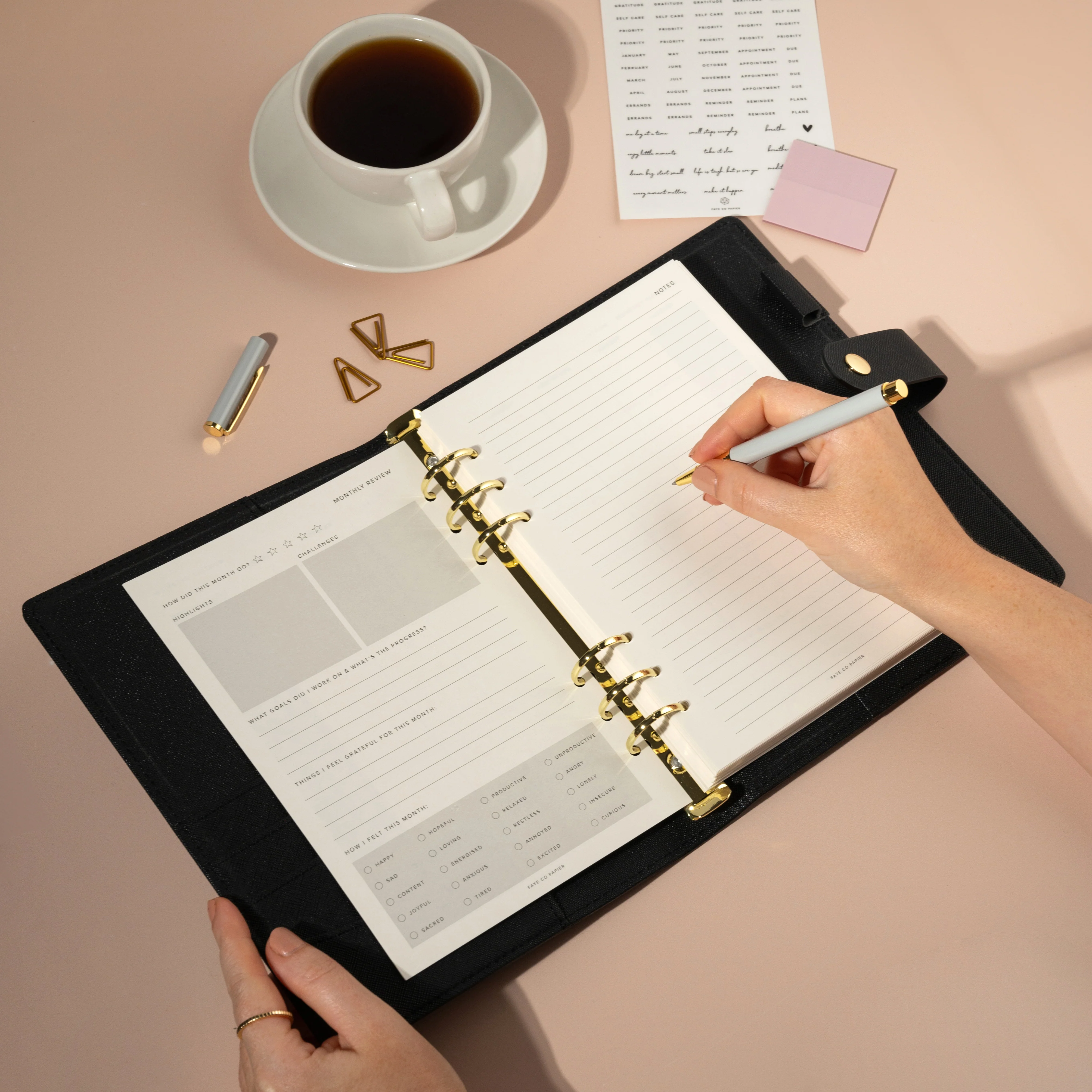 Daily Planner Ring Binder Organiser Planner Starter Bundle Set (A5) - Image 13