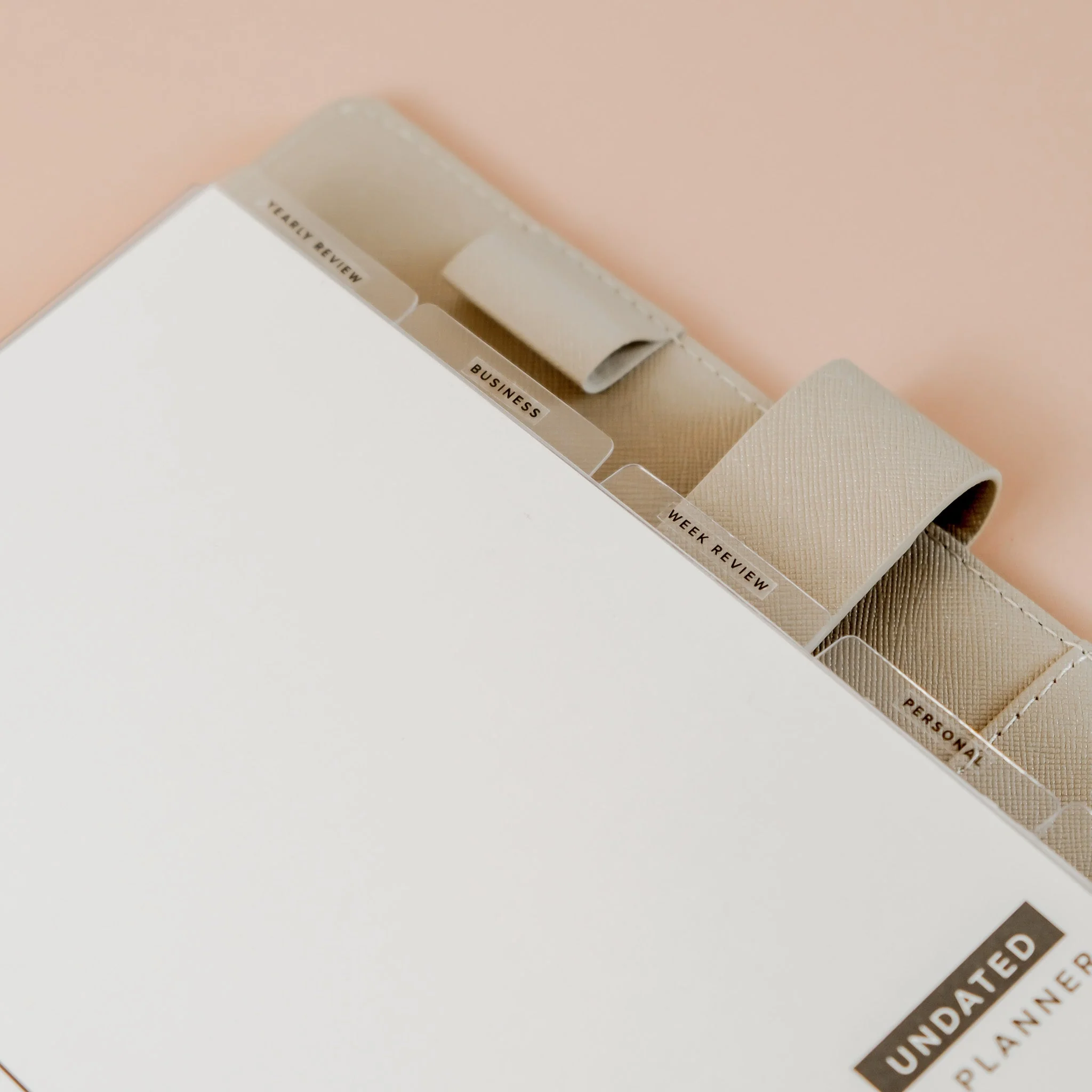 Minimal Transparent Acrylic Agenda Divider A5 | Divider Labels - Image 3