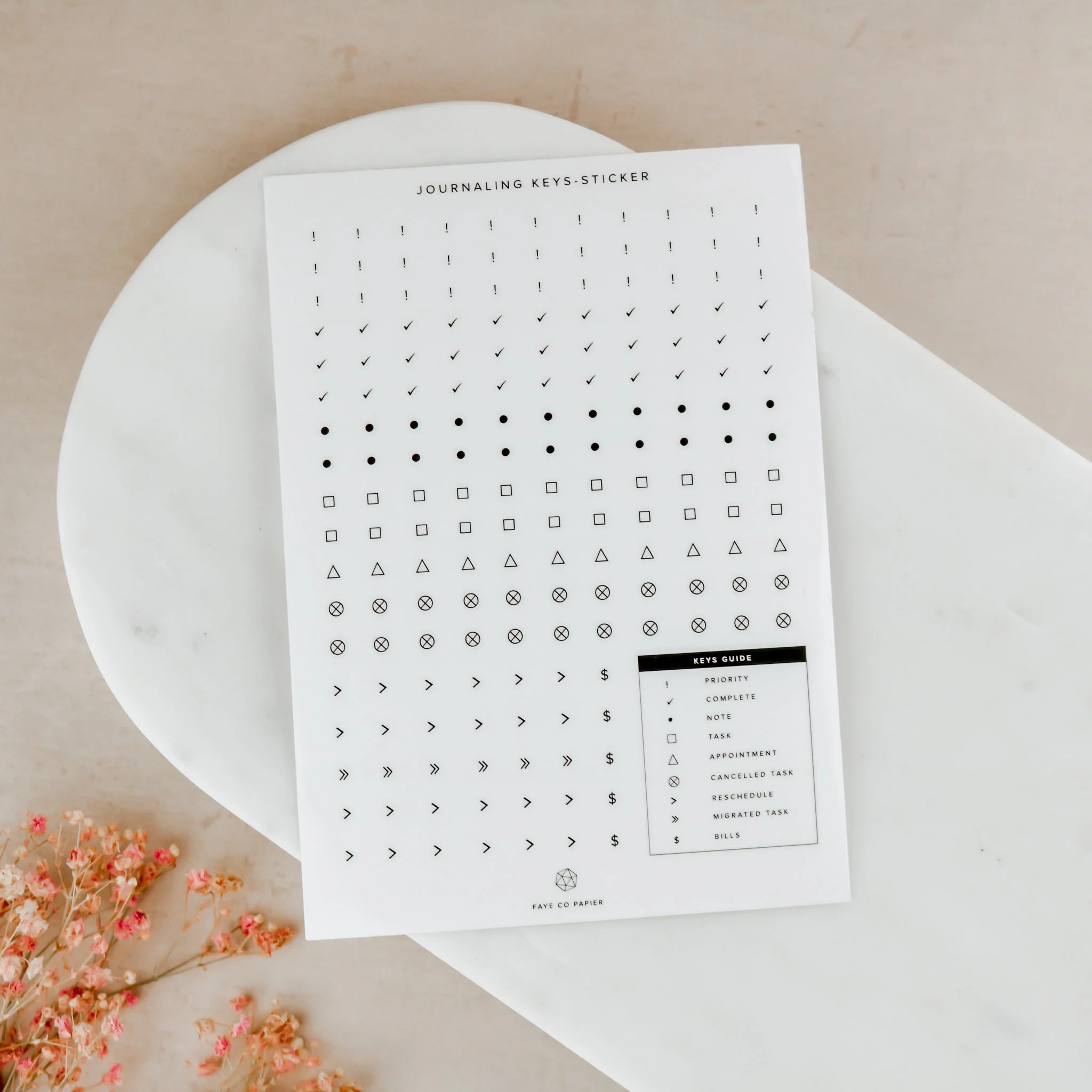 Minimal Words Journaling Key Stickers - Image 3